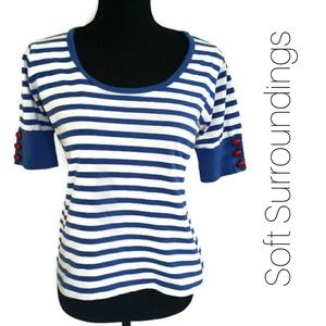 Sporty Soft Surroundings Knit Top sz. Small